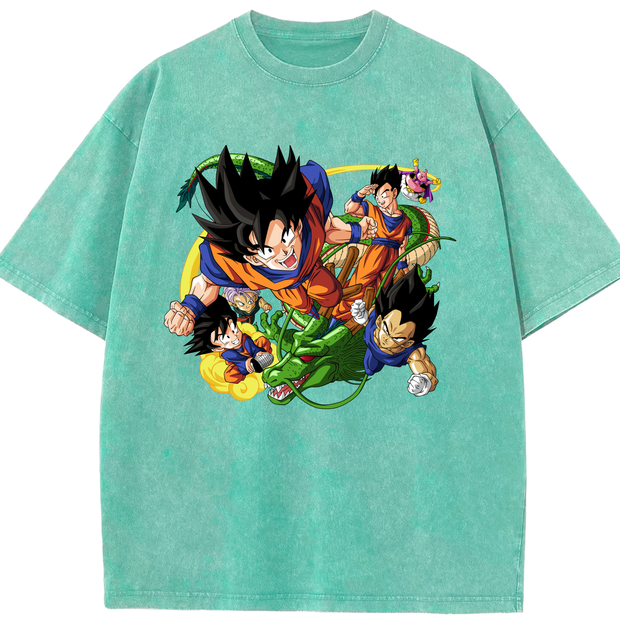 （画像用） ドラゴンボール DRAGON BALL 綿100% ヴィンテージ風 半袖Tシャツ（フロントプリント）